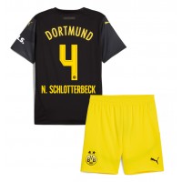 Borussia Dortmund Nico Schlotterbeck #4 Bortatröja Barn 2024-25 Kortärmad (+ Korta byxor)